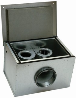 Systemair KVK DUO. Сдвоенный вентилятор для круглых воздуховодов в изолированном корпусе